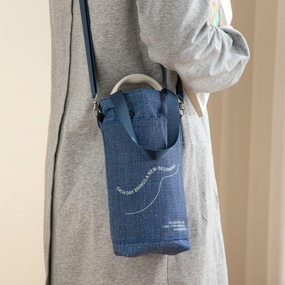 Portable Water Bottle Shoulder Bag Creative Thermos Cup Carrier Bag  Travel