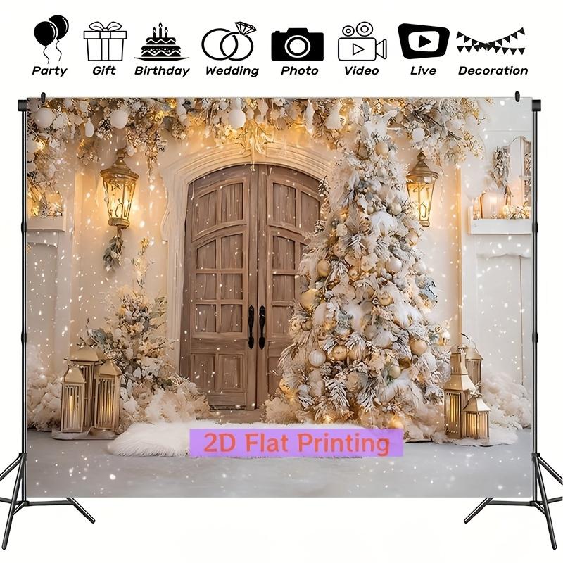 1Pcs Rustic Winter Wonderland Decoration Background Winter Backdrop Decorations For Photo Studio Photo Booth Christams Party