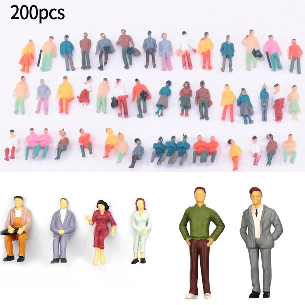 

Model Figures Model People Standing And Sitting Model People Painted Figures Versatile 100% Brand New 12-19mm 1:87 H0 Figures China Mainland