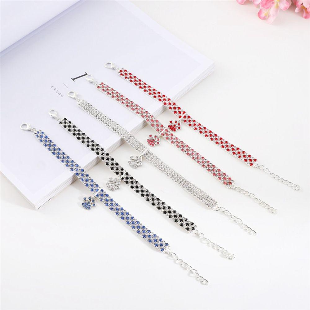 Jewelry for Small Dog Necklace Cats Footprints Pet Pendant Dog Collars Pet Supplies Cat Collar