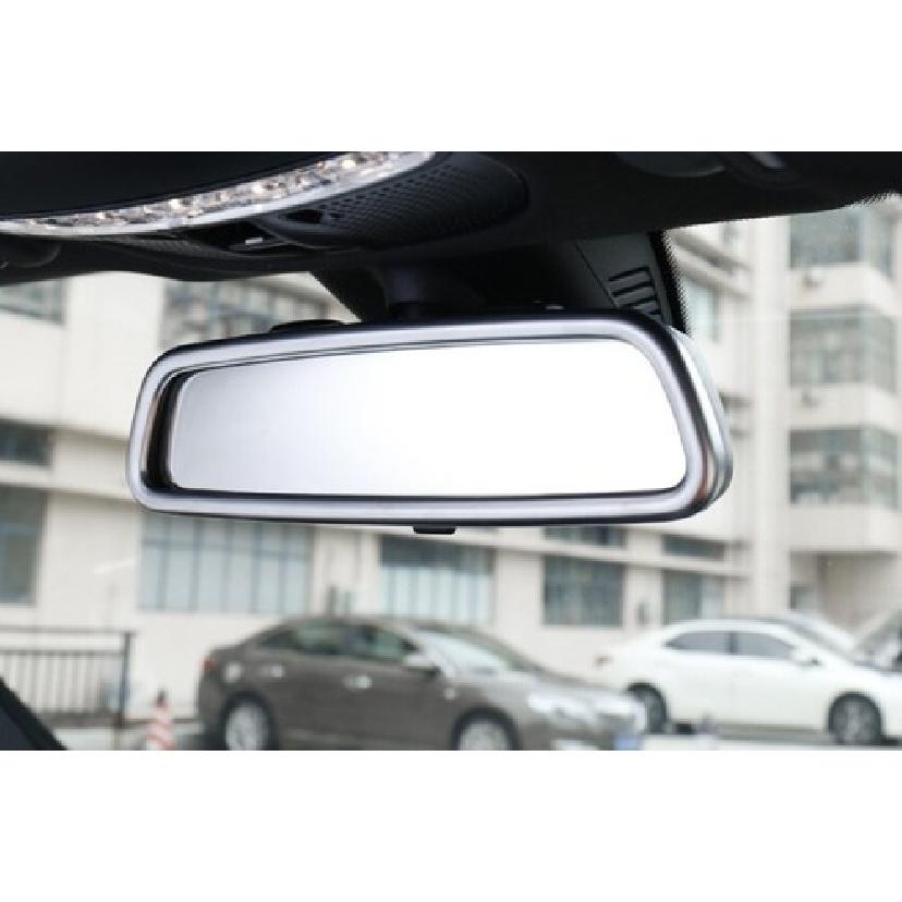 2015-21 Rearview Mirror Frame Middle Console Silver Chrome For Benz C-Class W205