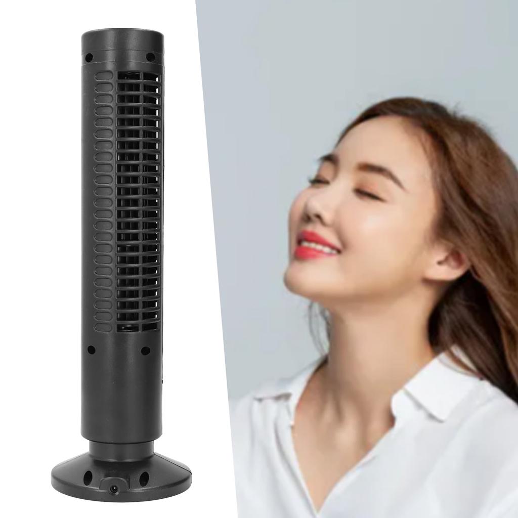 Tower Fan USB Bladeless 2 Speeds Quiet Energy Saving Portable Tower Cooling Fan for Home Use
