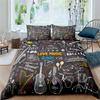 3d Music Notes Guitar Duvet Cover Set for Teens Adults Bedroom Decor Music Bedding Sets Fashion Hip Hop Comforter Cover
