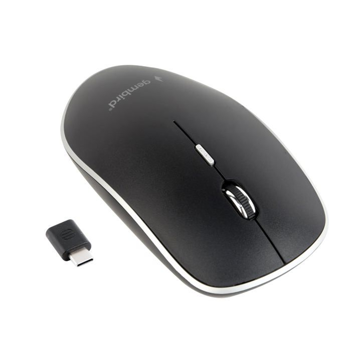 Souris Optique Sans Fil - Gembird - MUSW-4BSC-01 - Noir - 4 Boutons - DPI Réglable