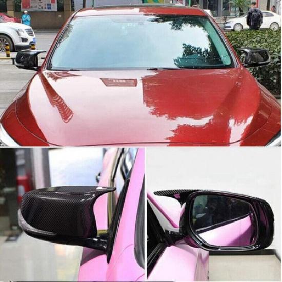 2x GLOSS BLACK SIDE VIEW MIRROR COVER FOR 2014-2021 INFINITI Q50 Q60 Q70 QX30 US
