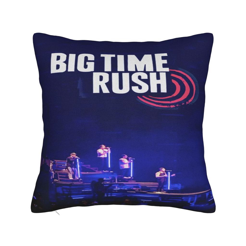 Big Time Rush rock Band Pillowcases Merch Printing Cushion Cover Throw Pillow Cover Bedroom Decor Square Multi Size