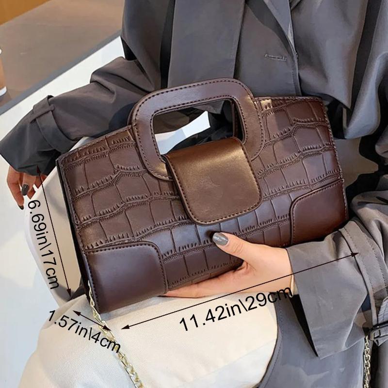 Trendige Ketten-Umhängetasche Damen Kleinserien-Design Baguette-Handtasche Vielseitig Ins Beliebt Mini-Quadratische Tasche Handheld