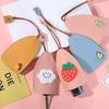 Cute Fruits Pull Type Keychain Bag Pu Leather Protector Car Key Holder Case