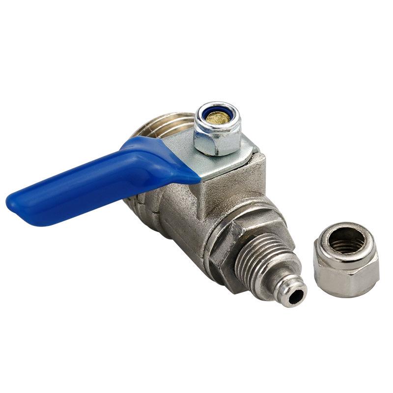 Metal 4-Turn 2-Way Ball Valve, 4-Point Male To 2-Point Water Dispenser Switch, Purifier Faucet Accessory