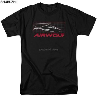 Airwolf TV Series Air Wolf Helicopter On Grid Licensed Tee Shirt Adult Cool Casual Pride T Shirt Men Unisex Fashion Sbz1121