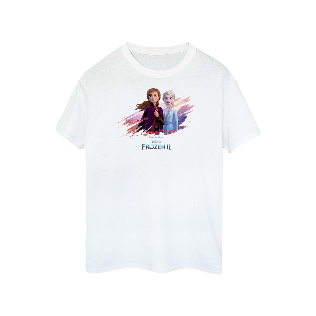 Disney Womens/Ladies Frozen 2 Elsa And Anna Nature Is Beautiful Cotton T-Shirt
