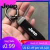For Jeep Car Keychain Emblem Key Ring Pendant Gift Accessories For Jeep Wrangler JL JK Renegade Compass Gladiator Cherokee Pa