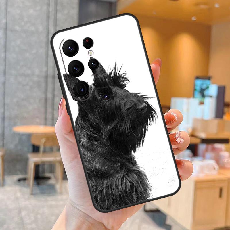 Cute Scottish Terrier Dog Phone Case For Samsung Galaxy S25 S24 S23 S22 S20 S21 Ultra S9 S10 Plus S25 FE Back Cover