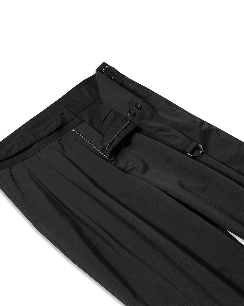 Dimiteulibeullaeg Side Fix Double Pleated Semi-Wide Pants_Black