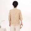 2026 Early Spring Chinese Style Sequin V-Neck T-shirt for Middle-Aged & Elderly Women