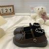 Letnie czarne płaskie skórzane małe buty damskie 2025 nowe studenckie wszechstronne Lolita japońskie jk Mary Jane pojedyncze buty