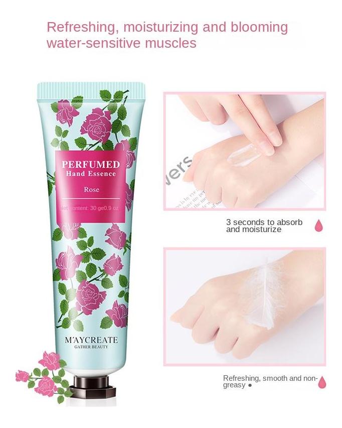 Fruity and Floral Essence Hand Cream, Moisturizing, Long-lasting, Rich Fragrance