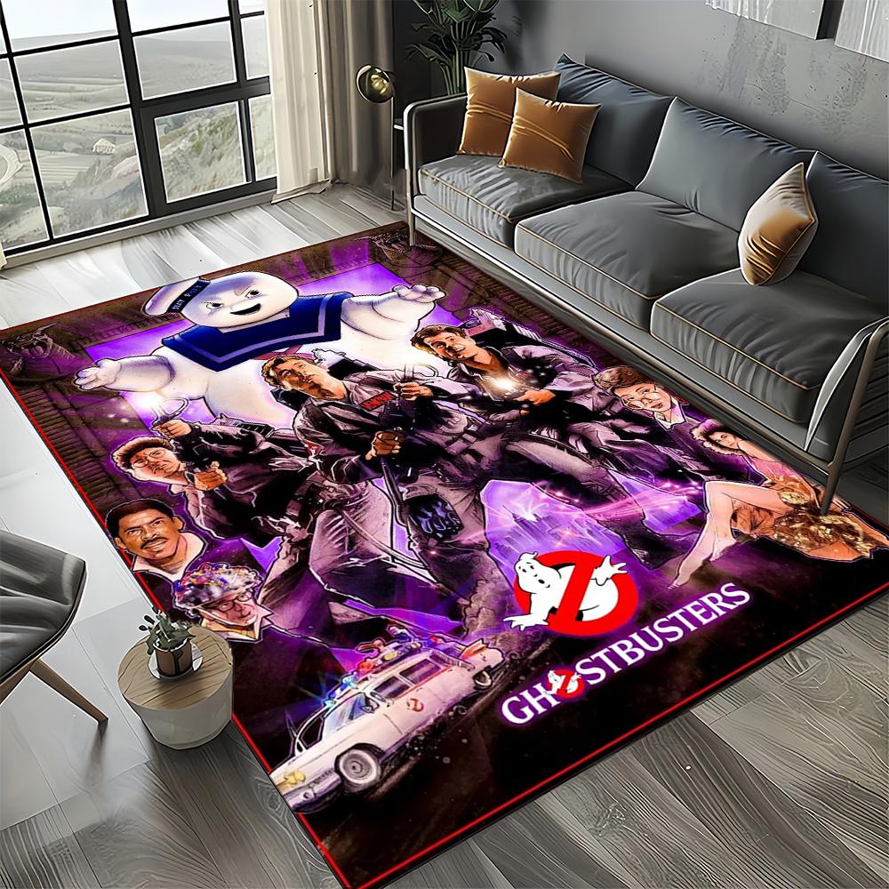 27 Style New G-Ghostbusters Horror Movie Cartoon Carpet Rug for Living Room Bedroom Home Sofa Decoration,Non-slip Floor Mat
