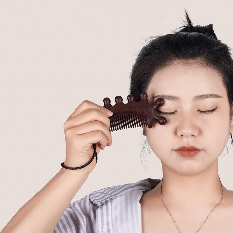 2 шт. Массажная расческа Головной массажер Сандаловая расческа Китовая расческа Скребок для кожи головы Массажер Инструмент для массажа тела Для ухода за волосами 2pcs