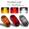 2pcs 12v 24v Led Side Marker Lights for Trailer Trucks Caravan Side Clearance Marker Light Lamp Led Lorry Amber Red White 10-30V