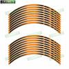 Universal 17 Inch Motorcycle Accessories Front and Rear Wheel Stickers Decorative Waterproof Reflective Wheel Rim Stickers