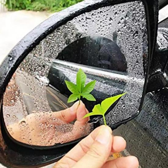 2PCS Car Rear View Mirror Film Rainproof Anti-Fog Hydrophobic Protective Sticker