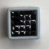 Natural Black Sapphire Square Cut Certified 5x5 Mm 5.40 Ct Gemstone Free Gift
