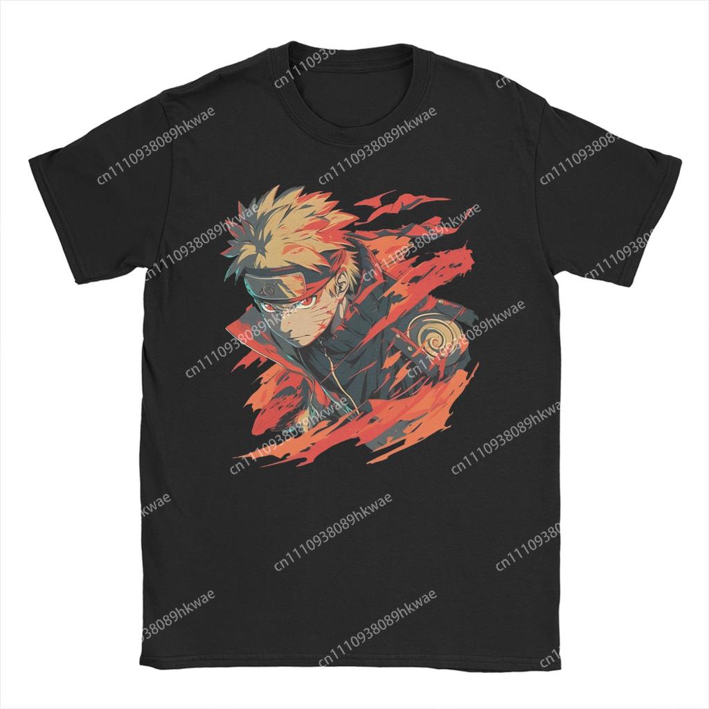 Japanese Anime Unisexga Graphic TShirts Unisex Unisex Narutoes Funny Cotton Tee Shirt Crew Neck Short Sleeve T Shirt Summer Clothing