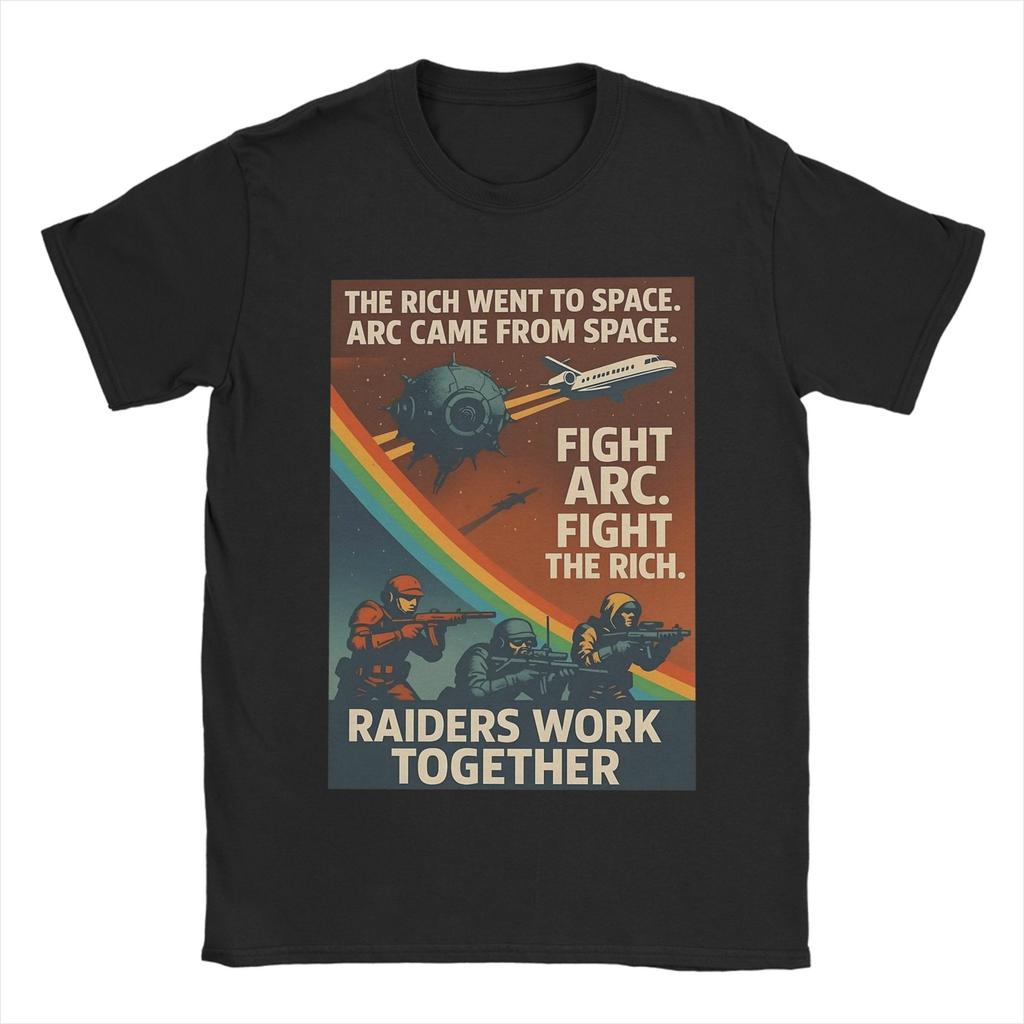 Herren Damen Arc Raiders Videospiele Shirt Baumwolle Grafik T-Shirts Oberbekleidung