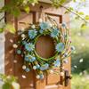 3D 30cm Spring Flower Wreath Door Hanging Decoration