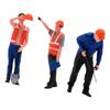 1/64 Scale Miniature Figures Model,Construction Building Workers,Painted,Simulation,Diorama,Worker Figure for Miniature Scene