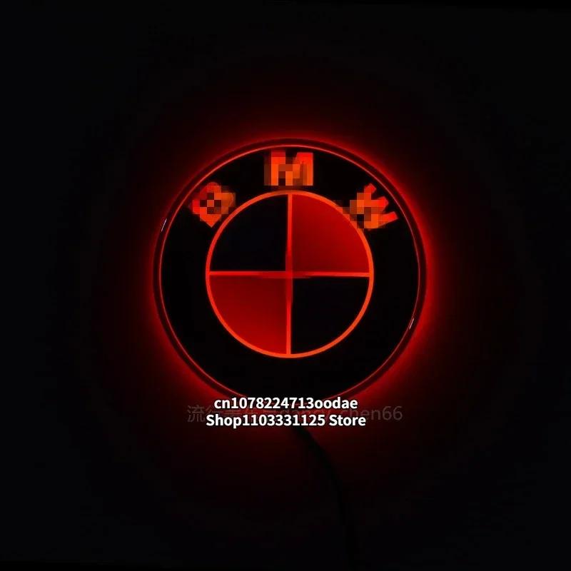 Interior Mouldings Hot 2025 82mm Car Hood Badge LED Beacon Trunk Lighting Emblem Suitable For BMW Car Modification Accessories
