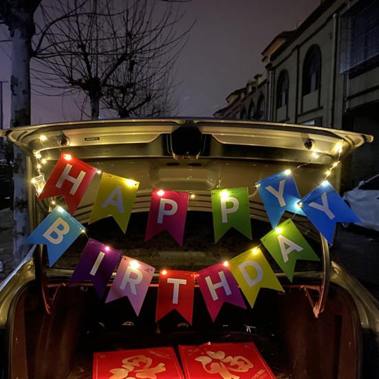 1 Set Happy Birthday Banner Rainbow Birthday Banner Circle Confetti Garland Swirl Streamers Honeycomb Ball Birthday Party Decoration