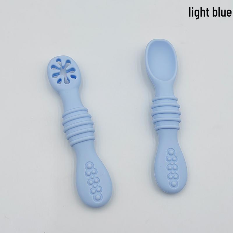 Baby Silicone Feeding Spoon Set for Training and Complementary Foods