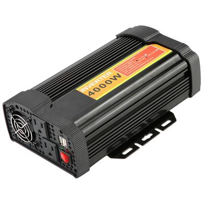 12V DC na 110V AC 4000W Transformátor napätia menič prevodník do auta Nabíjačka do auta