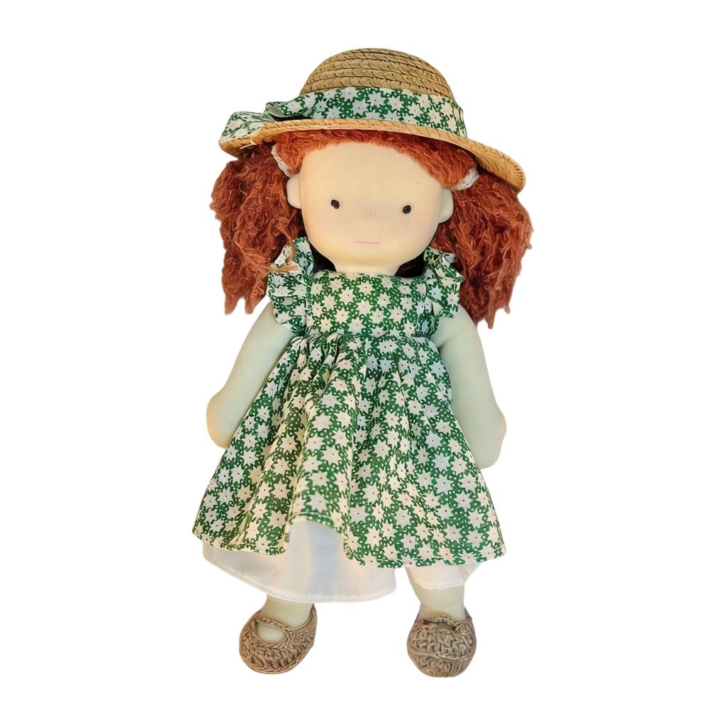 - Doll - Handmade Artist Crafted Doll With Interchangeable Outfits, DIY Dress-Up Doll For Creative Play