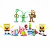 Spongebob Anime Figure Patrick Star Octopus Brother Handmade Model Cartoon Toys for Ornaments 6PCS/8PCS Set Cake Decoration