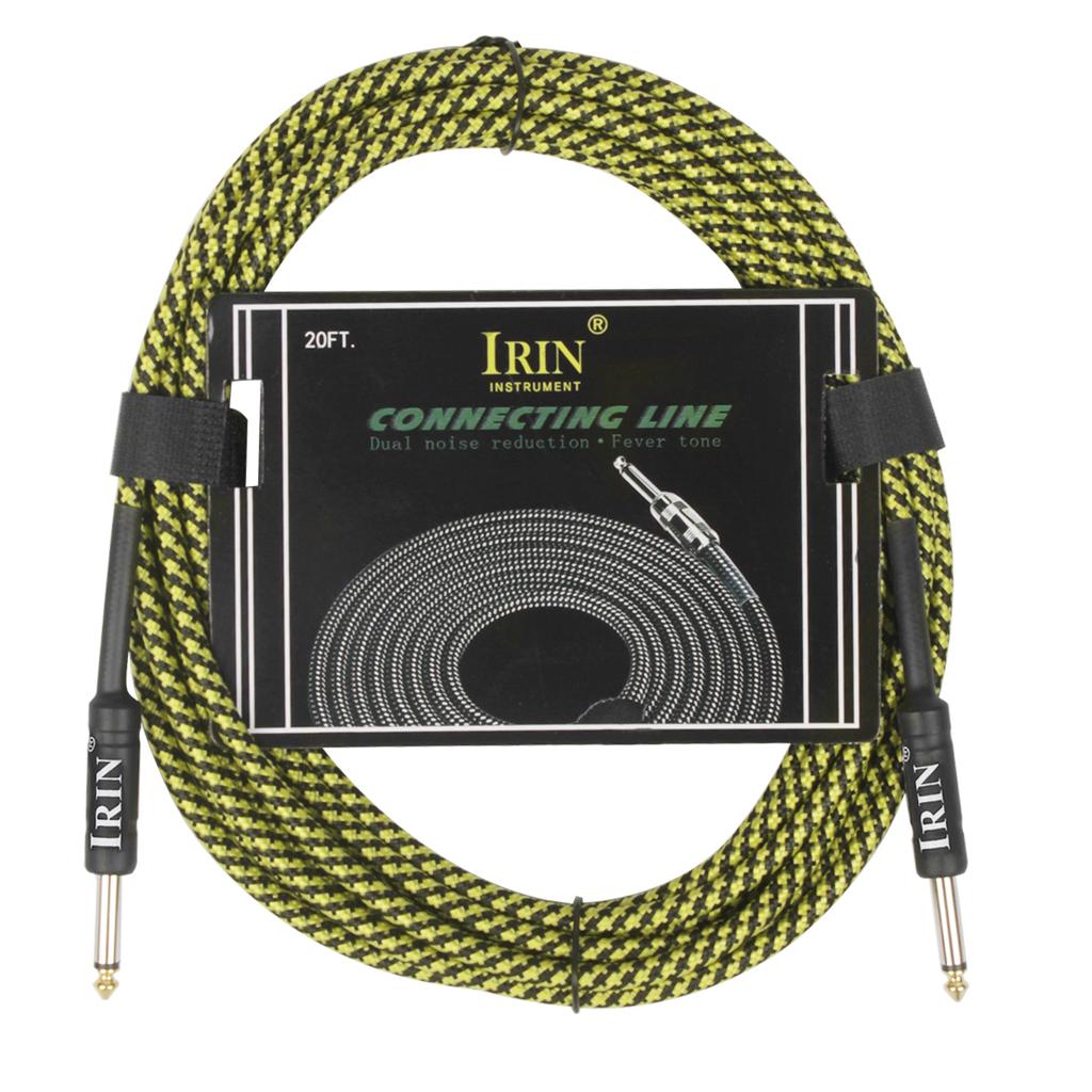 IRIN Guitar Cable Wire Cord Jack Line Amp Connection Cable 10/6/3M Audio Cable Noise Reduction Line Guitar Parts & Accessories