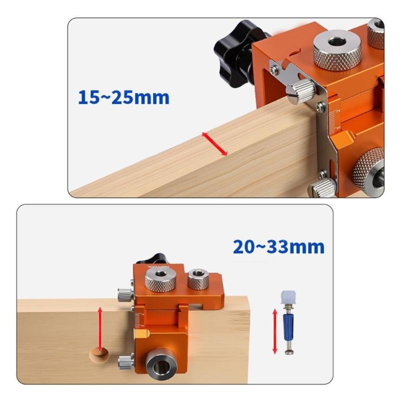 Drilling Locator for Cabinet Splicing Wood Dowel Camera Jig Set Eccentric Wheel Punching Template For Woodworking