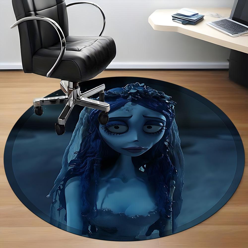 1pc Corpse Bride Chair Carpet for Office, Non slip, Soft and Durable Office Rug for Interior Decoration
