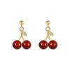 2025 Red Cherry 925 Silver Earrings - Elegant & Versatile Jewelry