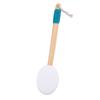 Back Lotion Applicator Curved Wooden   Handle Sunscreen Applicator with 3 Replaceable Heads