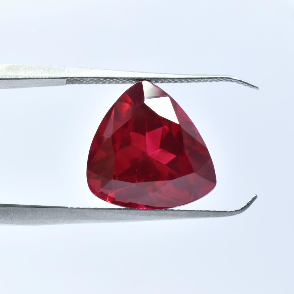 14.20 Carat Red Flawless Ruby World Best Trillion Cut Loose Gemstone.