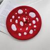 Woolen Mushroom Wool Beret Red Polka Dot Cute Painter Hat Fashion Octagonal Hat  Streetwear
