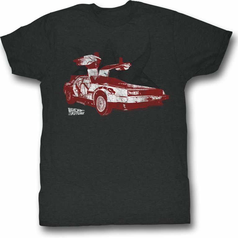 Back to the Future Doorrrs Black Adult T-Shirt XL