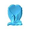 Swan-Wings Heart Mould Set for Epoxy Resin Casting DIY Photo Frame Craft Display