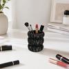 Yousheng Macaron Color Pen Holder, Cloud Pleat Design Pencil Holder, Soft Satin Compact Desktop Organizer for Pens Makeup