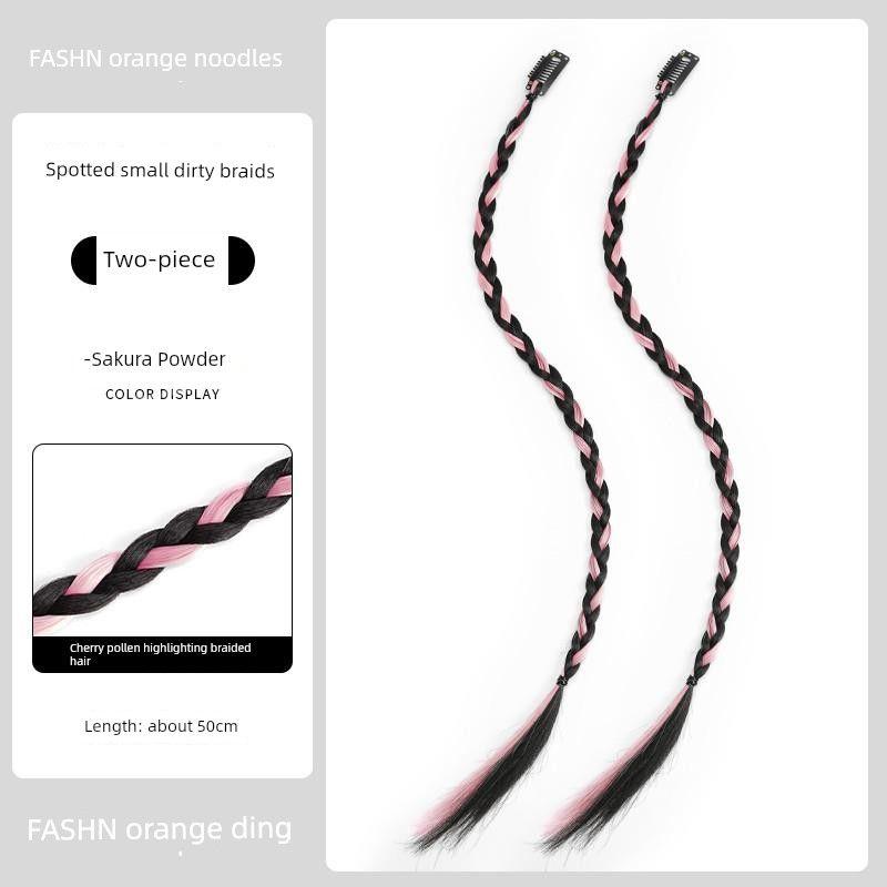 False Braids Children's Sexy Ponytail Cable Stitch Long Braid Hair Accessories Net Red Braid Buckle Dreadlocks Boxing Braid Modeling
