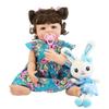 BZDOLL 55cm Full Silicone Reborn Baby Doll Toy Girl Boneca Vinyl Newborn Princess Toddler Bebe Alive Birthday Gift Shower Toy