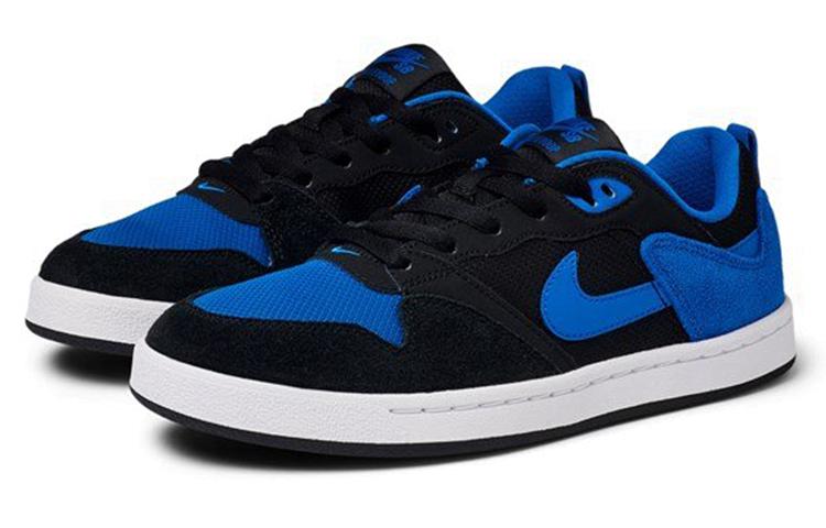 Nike SB Alleyoop Comfortable Cushioning Low top Kids' Skateboarding Shoes Black Blue Teenagers CJ0883-004